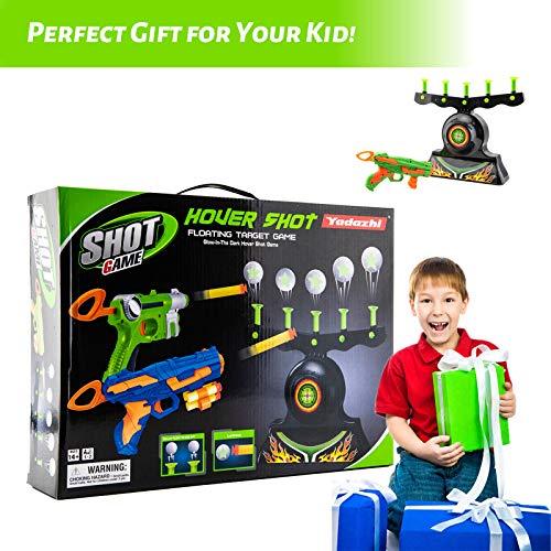 Shooting Targets For Guns Shooting Game Glow In The Dark Floating Ball Target Practice Toys For Kids Boys Hover Shot 1 Blaster Toy Gun 10 Soft Foam Balls 3 Darts Gift.