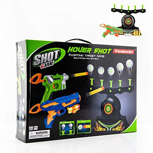 Shooting Targets For Guns Shooting Game Glow In The Dark Floating Ball Target Practice Toys For Kids Boys Hover Shot 1 Blaster Toy Gun 10 Soft Foam Balls 3 Darts Gift.